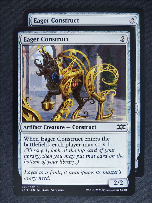 Eager Construct x2 - Double Masters - Mtg Magic Cards #5Q