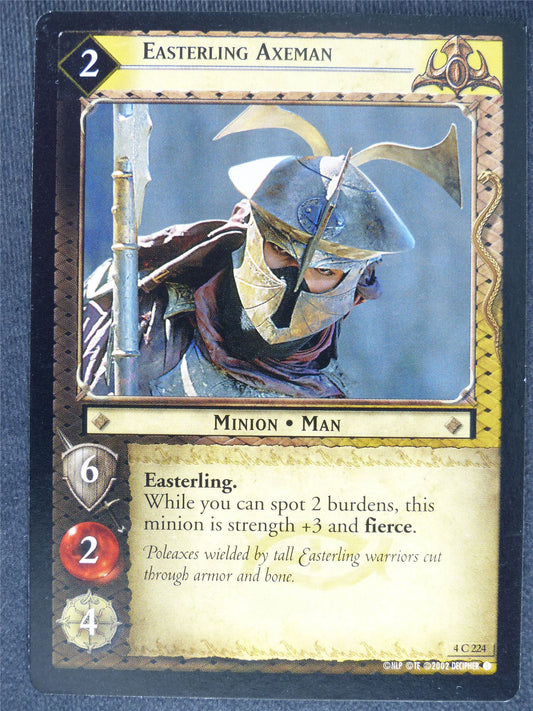 Easterling Axeman 4 C 224 - played - LotR Cards #FM