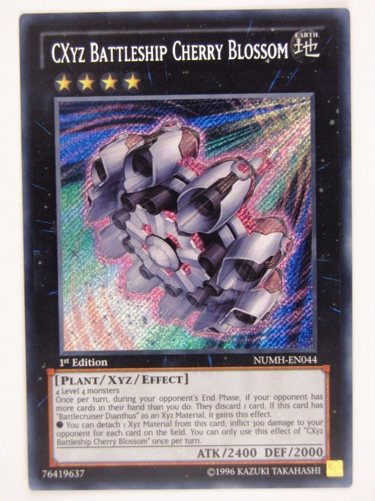 Yugioh CCG: CXYZ BATTLESHIP CHERRY BLOSSOM NMH SECRET RARE