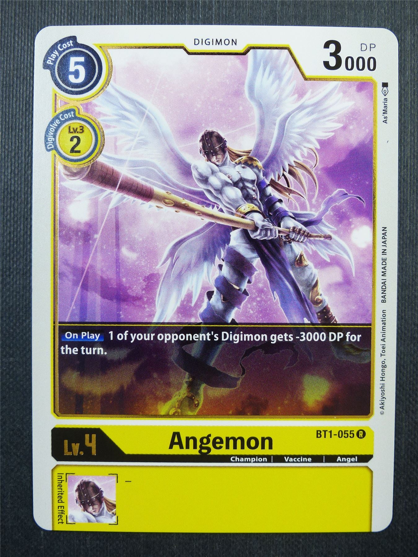 Angemon BT1 R - Digimon Card #43E