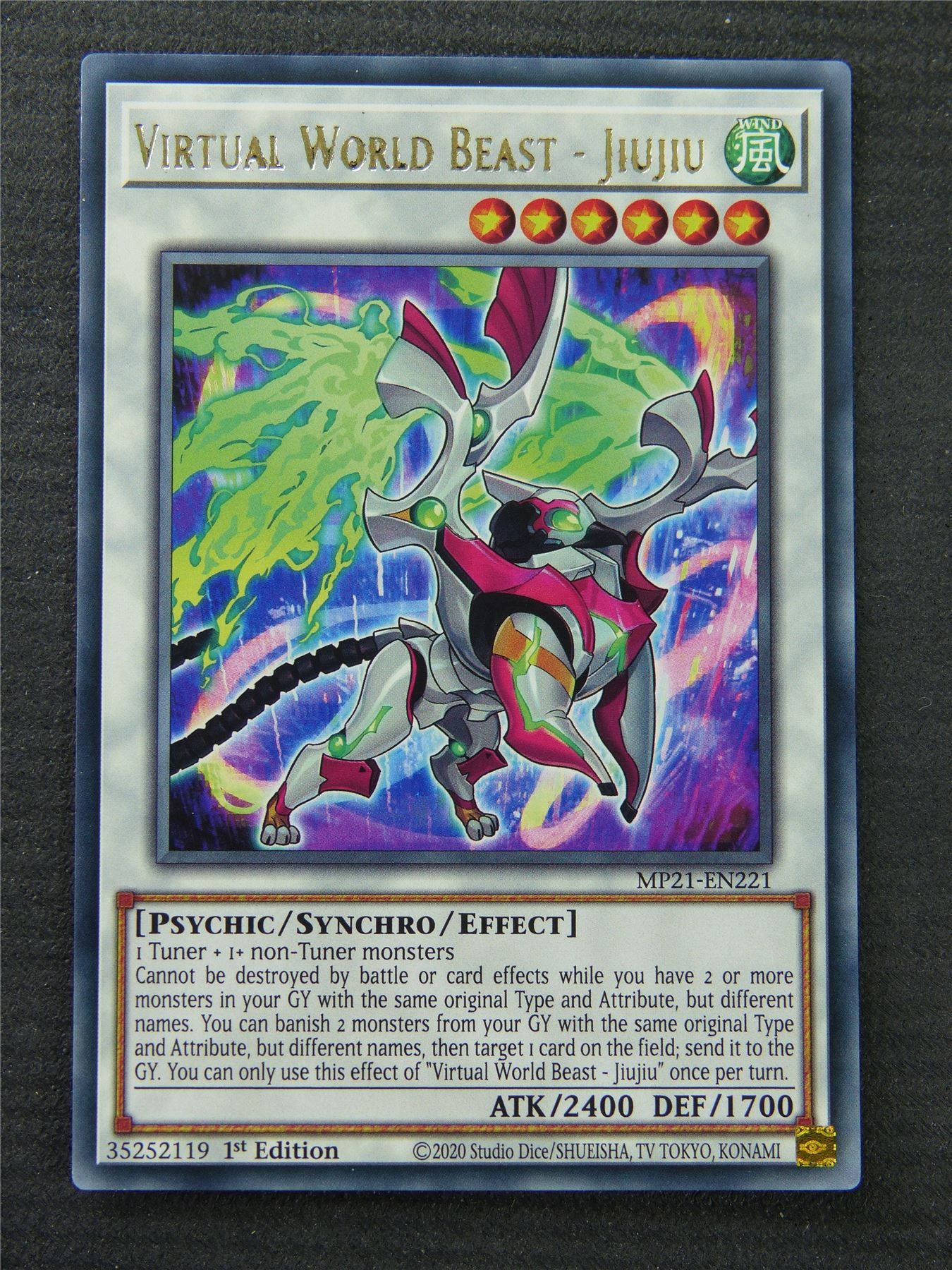 Virtual World Beast - Jiujiu MP21 Rare - 1st Edition - Yugioh Card #1PG