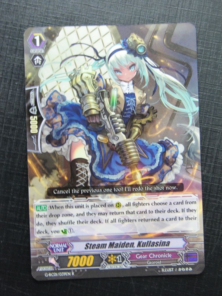 Vanguard Cards: STEAM MAIDEN, KULLASINA G-RC01 R # 26B93