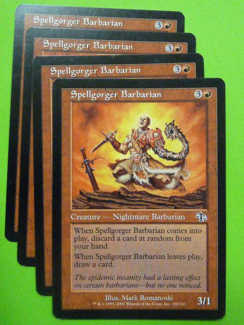 MTG magic: SPELLGORGER BARBARIAN x4