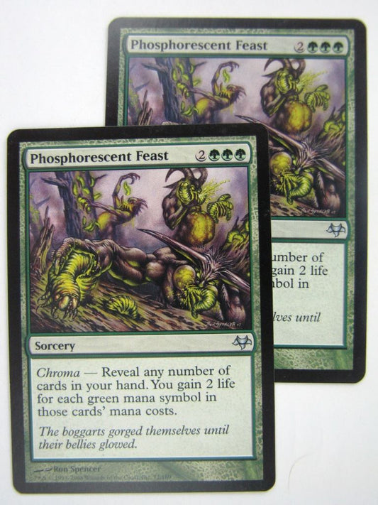 MTG Magic Cards: PHOSPHORESCENT FEAST x2 # 8G76