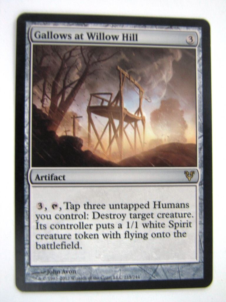 MTG Magic Played Cards: GALLOWS AT WILLOW HILL # 6D20