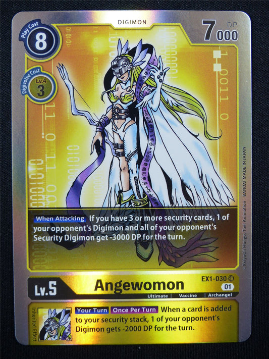 Angewomon EX1-030 SR - Digimon Cards #9B