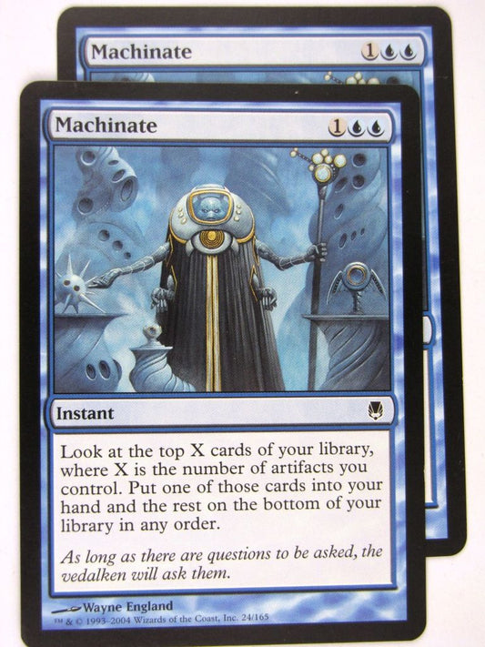 MTG Magic: the Gathering Cards: MACHINATE x2: DST