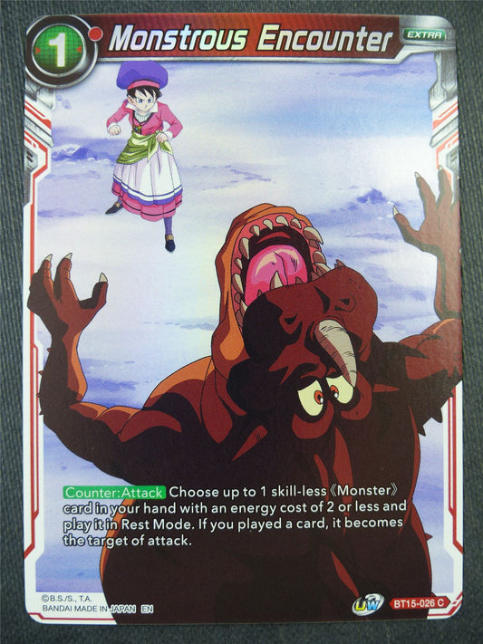 Monstrous Encounter BT15 Foil - Dragon Bal Super Card #8Z7