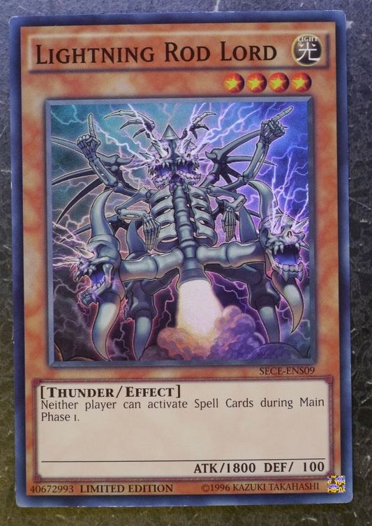 Yugioh Cards: LIGHTNING ROD LORD SECE SUPER RARE # 2J39