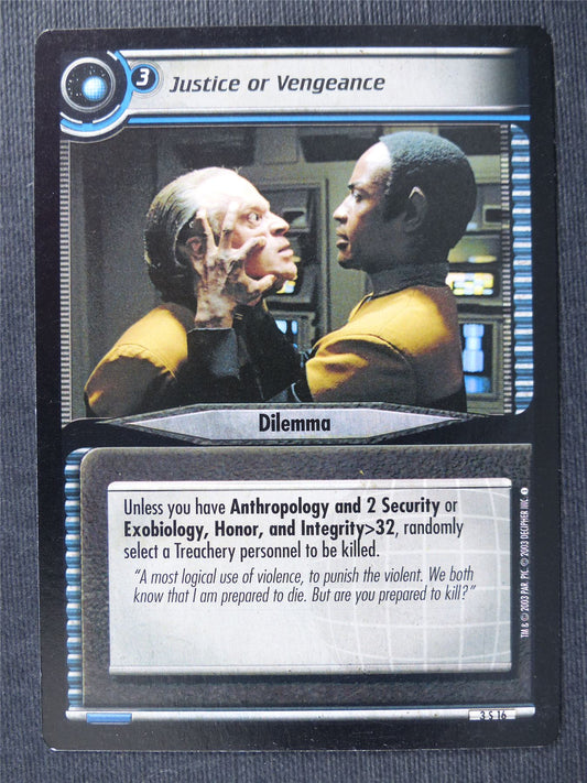 Justice or Vengeance - Star Trek Cards #UP