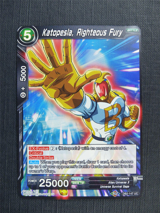 Katopesla Righteous Fury - DB2 Dragon Ball Super Card