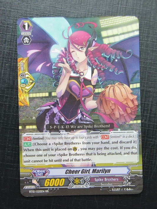 Vanguard Cards: CHEER GIRL, MARILYN BT10 RR # 26B88