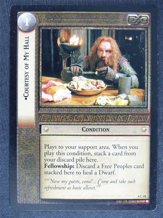 Courtesy of My Hall 4 C 44 - played - LotR Cards #U5