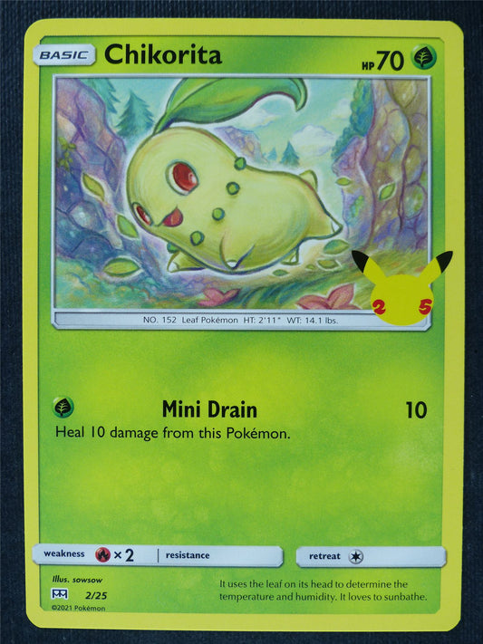 Chikorita 2/25 McDonalds Card - Pokemon Cards #9