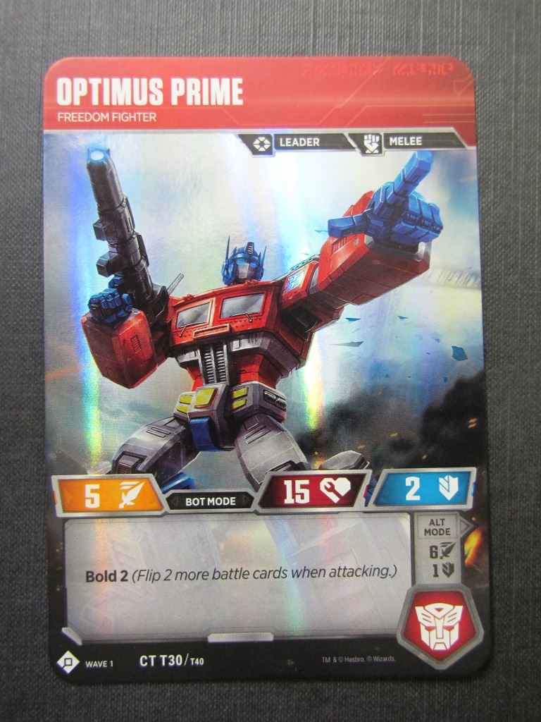 Optimus Prime CT T30/T40 - Transformers Cards # 7C4