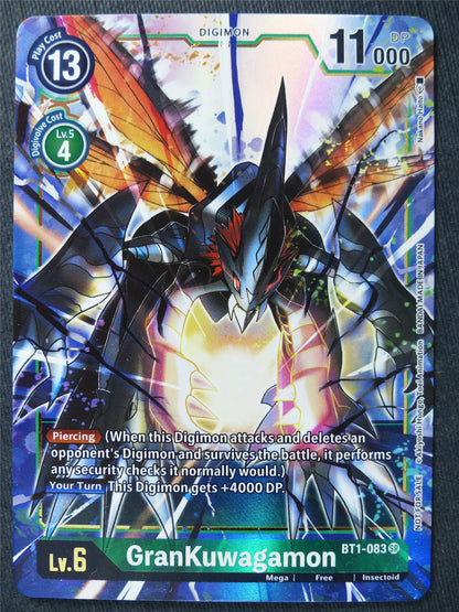 GranKuwagamon BT1-083 SR Alt Art - Digimon Cards #JX