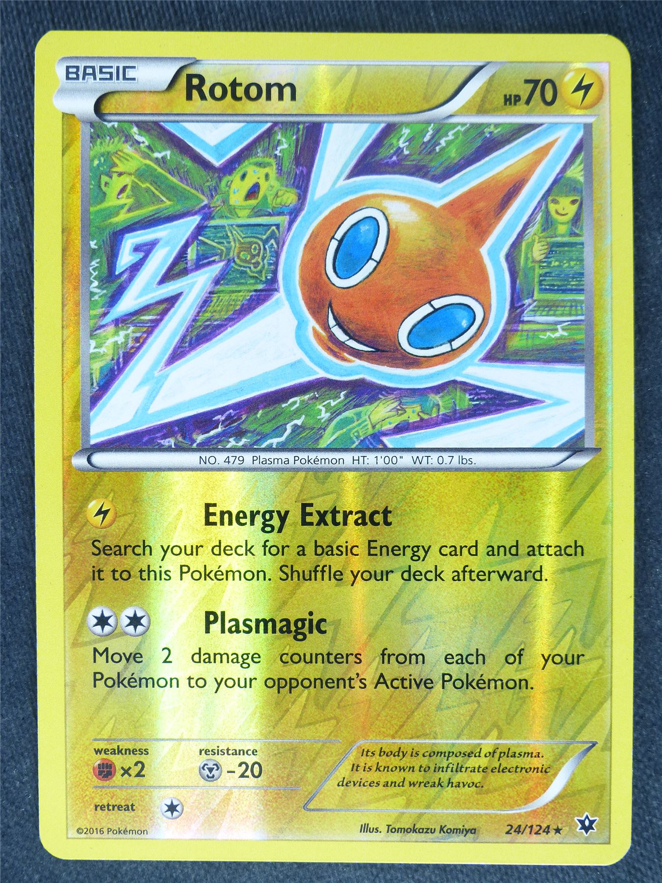 Rotom 24/124 Reverse Holo - Pokemon Cards #5K