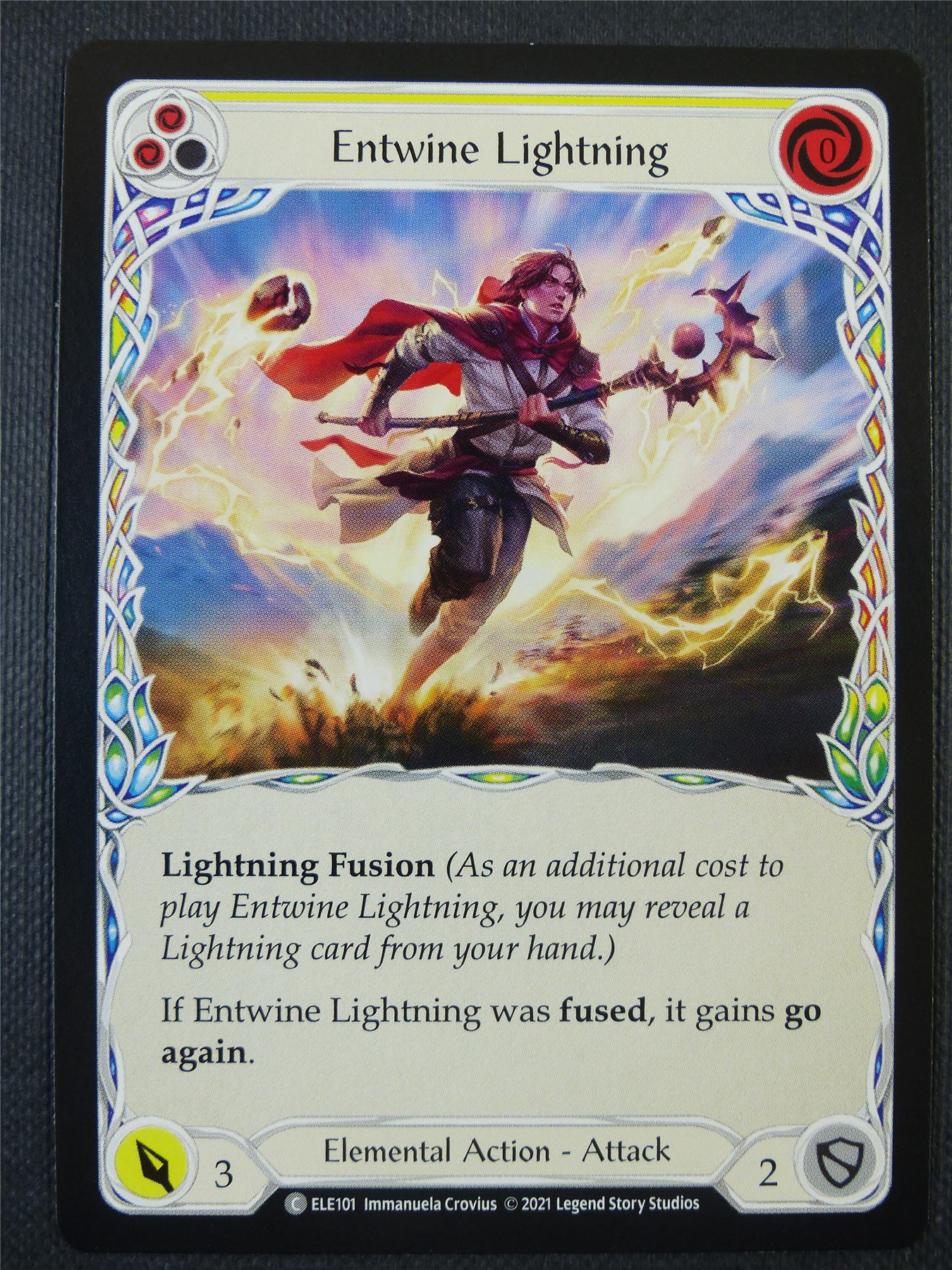 Entwine Lightning - Yellow - Tales of Aria 1st ed - Flesh and Blood Card #61Z