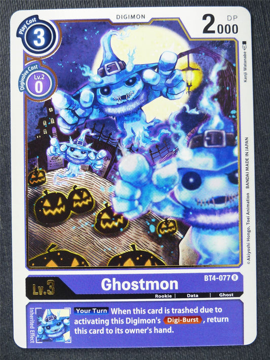 Ghostmon BT4-077 R - Digimon Cards #YR