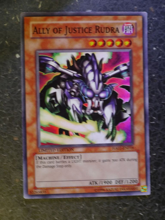 Yugioh Cards: ALLY OF JUSTICE RUDRA HA01 SUPER RARE # 3B89