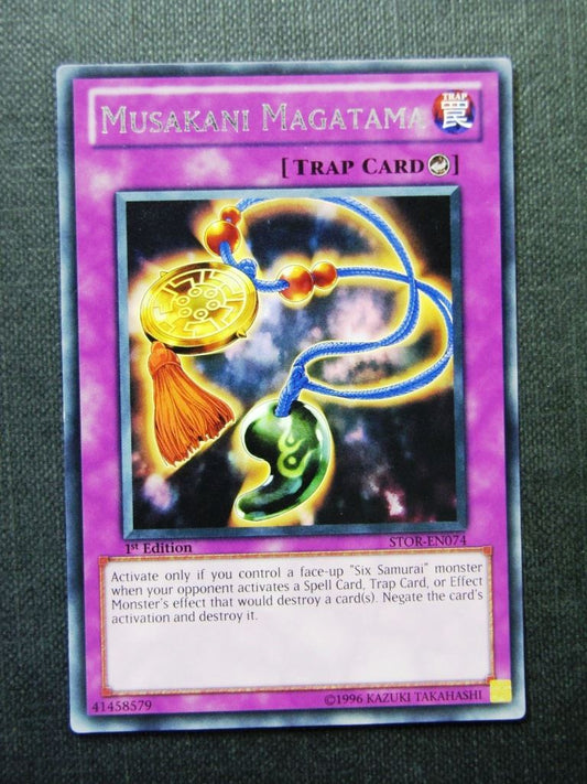 Musakani Magatama STOR Rare - 1st ed - Yugioh Card #1NJ