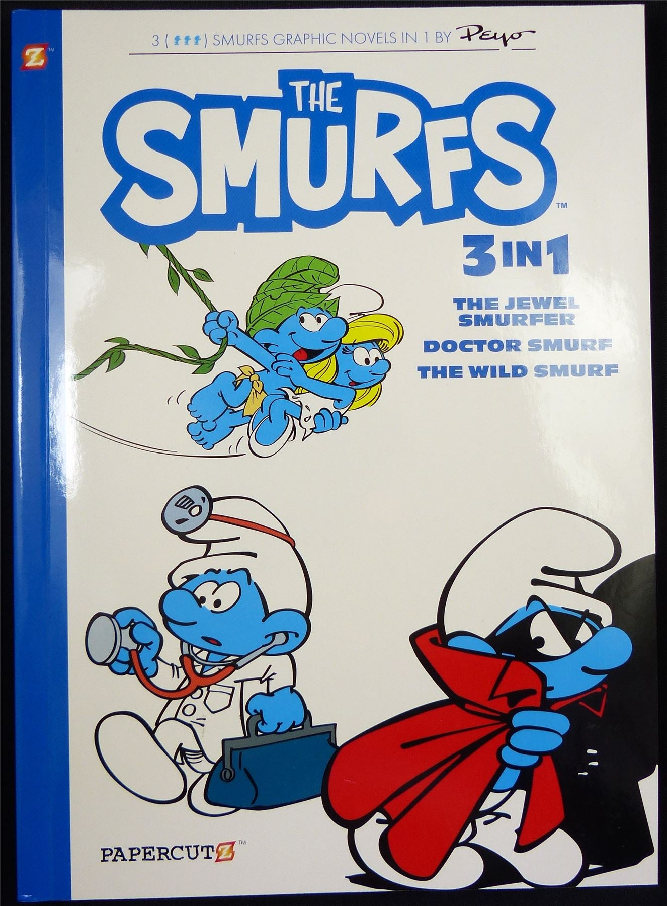 The SMURFS 3 in 1 - Papercutz Graphic Softback #16P