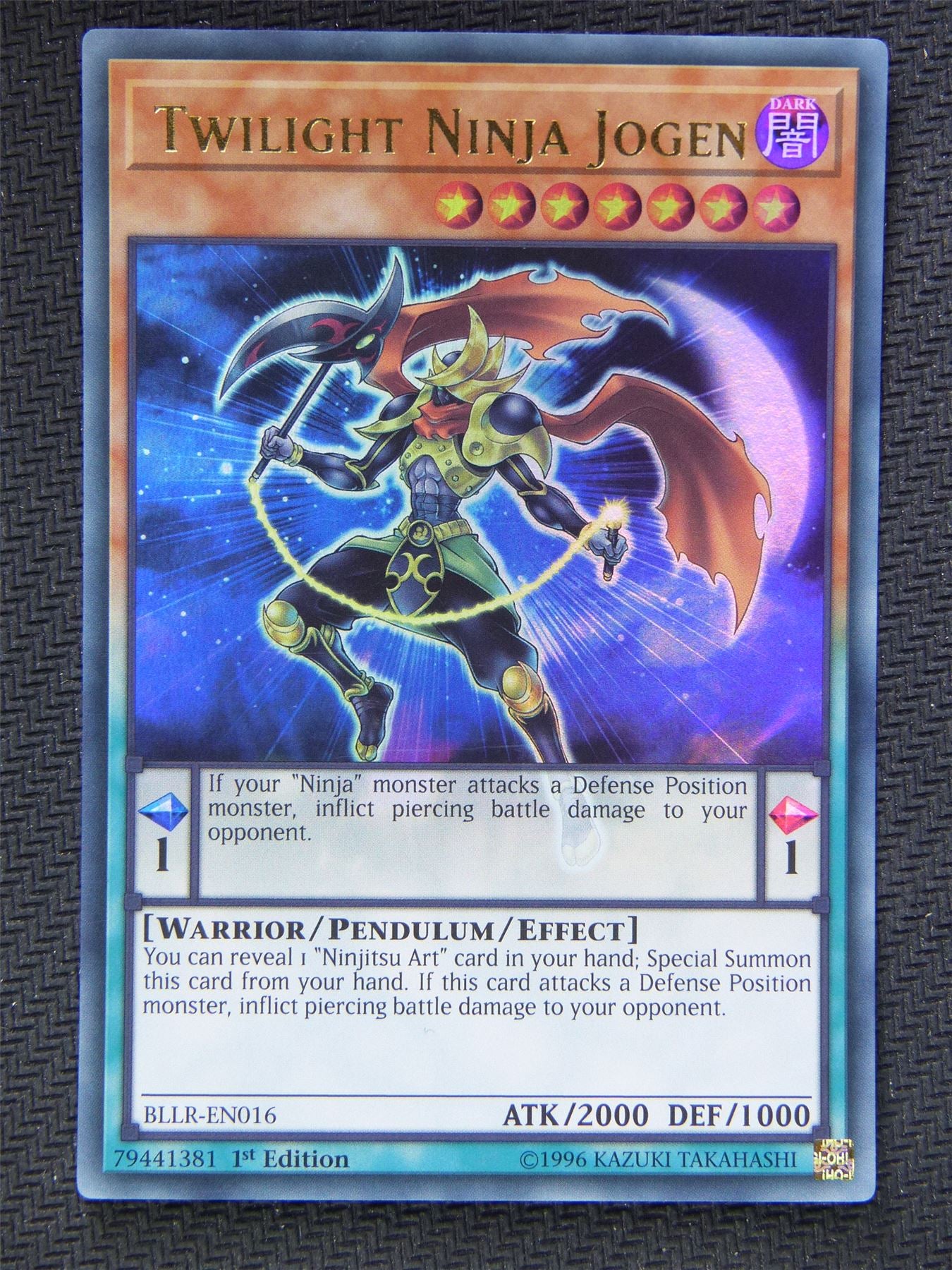 Yugioh Card - Ultra Rare - Twilight Ninja Jogen BLLR #60R