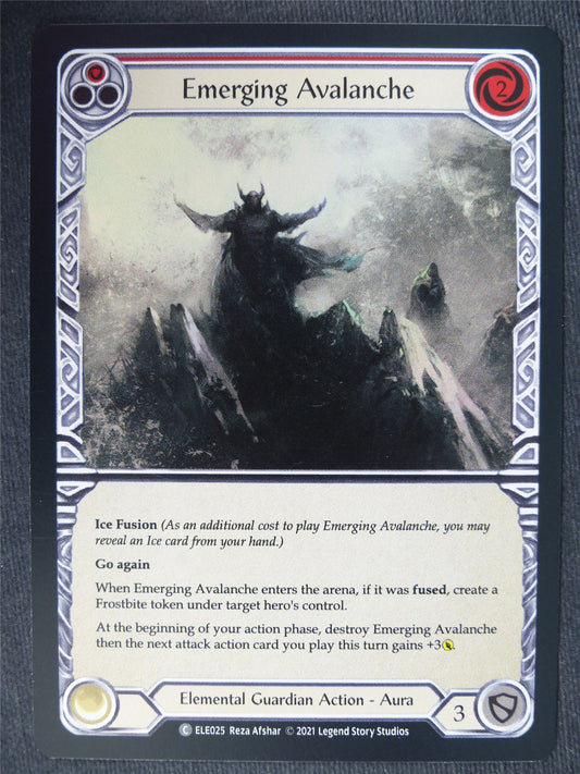 Emerging Avalanche C Foil Red - 1st Ed Tales of Aria - Flesh and Blood