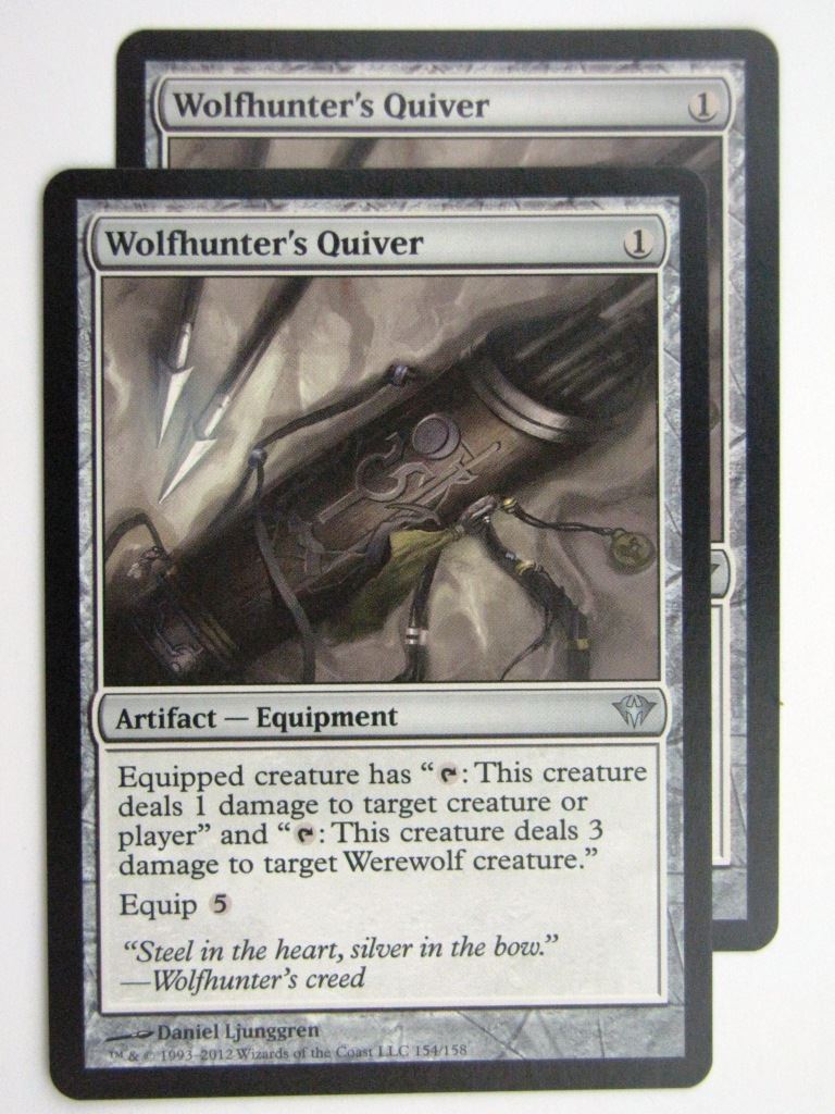 MTG Magic Cards: WOLFHUNTER'S QUIVER x2 # 27D46