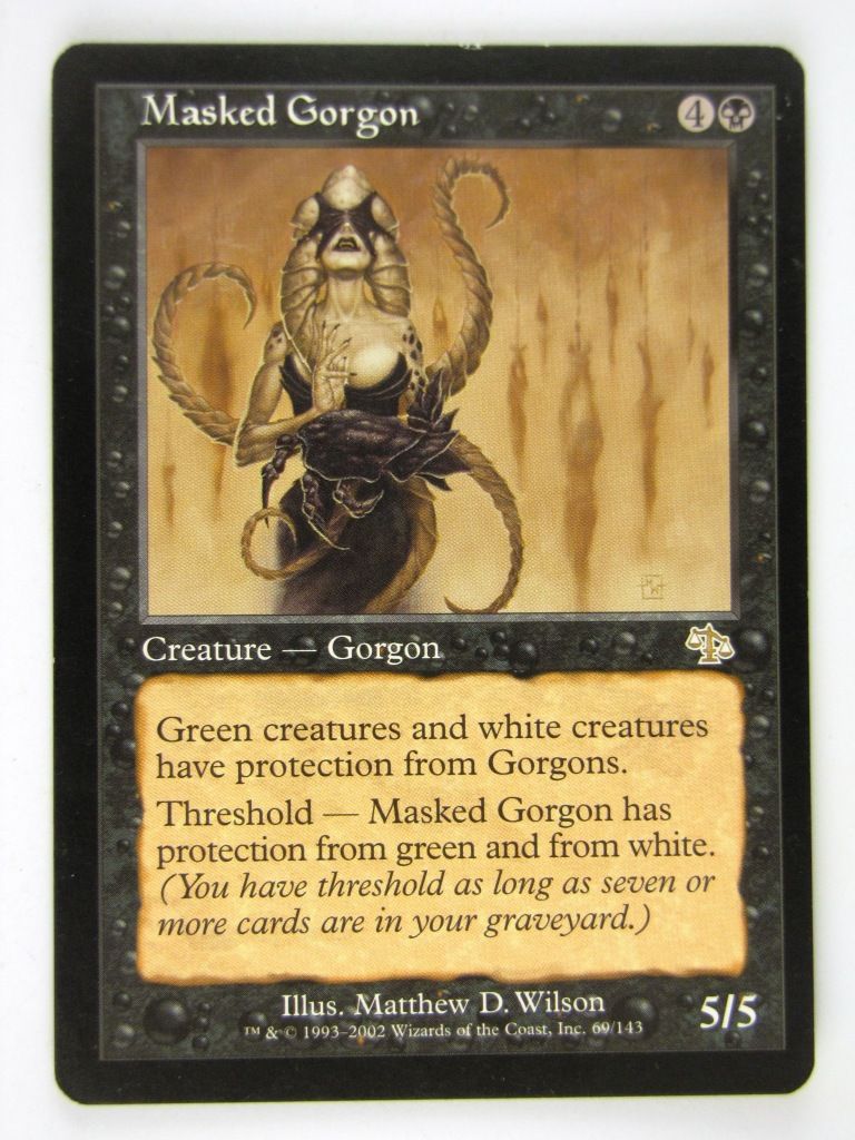 MTG played Cards: MASKED GORGON # 13I33