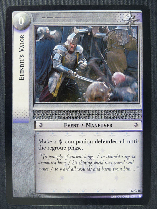 Elendil's Valor 12 C 46 - LotR Card #3JF