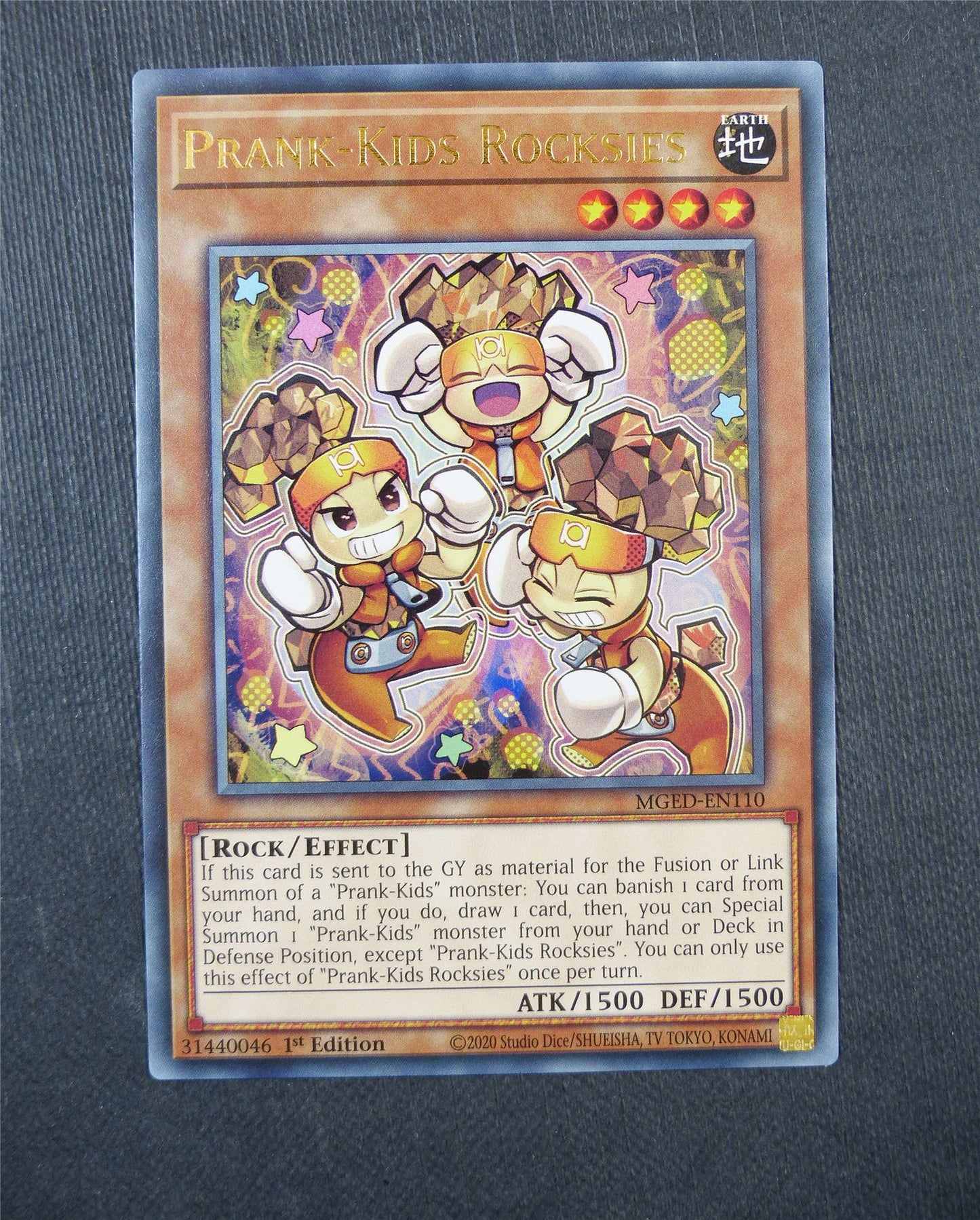 Prank Kids Rocksies MGED Rare 1st Ed - Yugioh Card #5DY