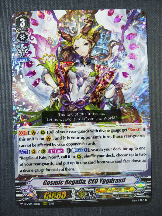 Cosmic Regalia CEO Yggdrasil D-VS05 RRR - Vanguard Card #6XC