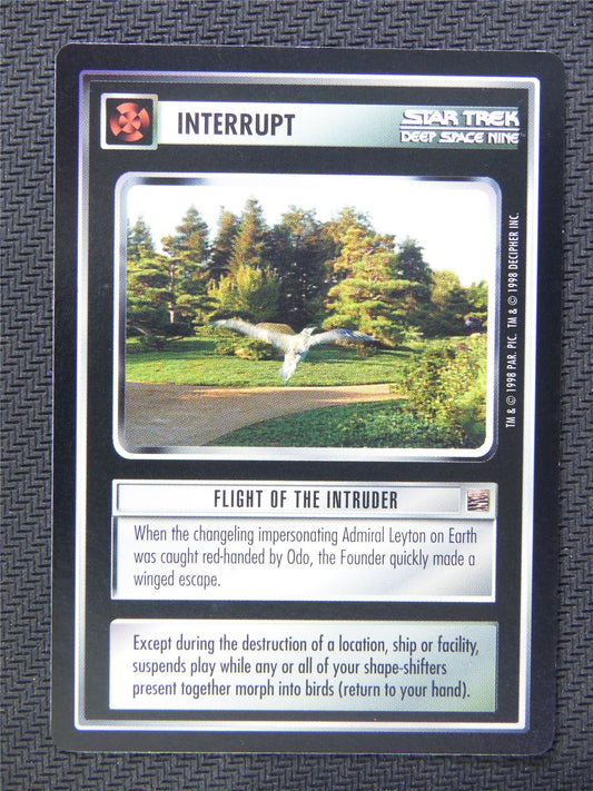 Interrupt Flight of the Intruder - Star Trek CCG Deep Space Nine #544