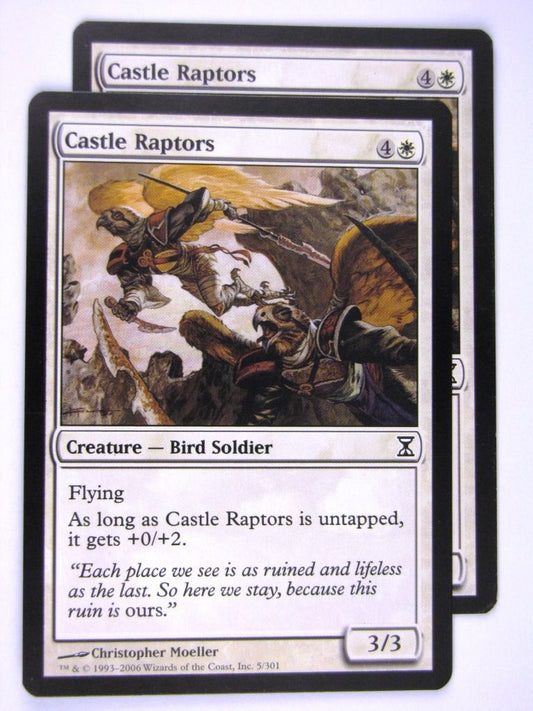 MTG Magic: The Gathering Cards: CASTLE RAPTOP x2: TSP