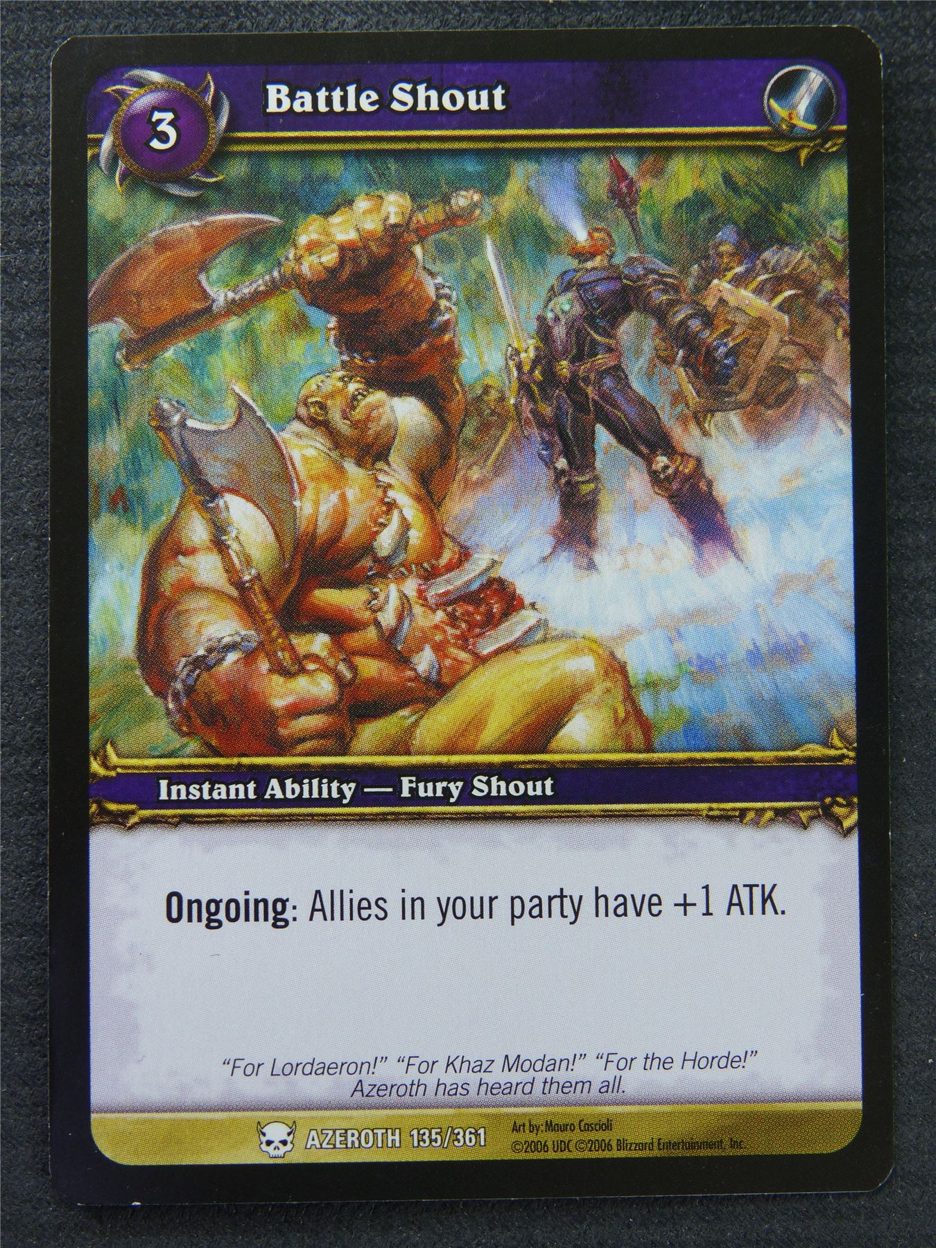 Battle Shout - Common - World Of Warcraft #1G9