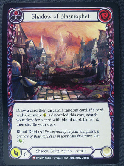 Shadow of Blasmophet Red - Monarch Unlimited - Flesh and Blood Cards #GL