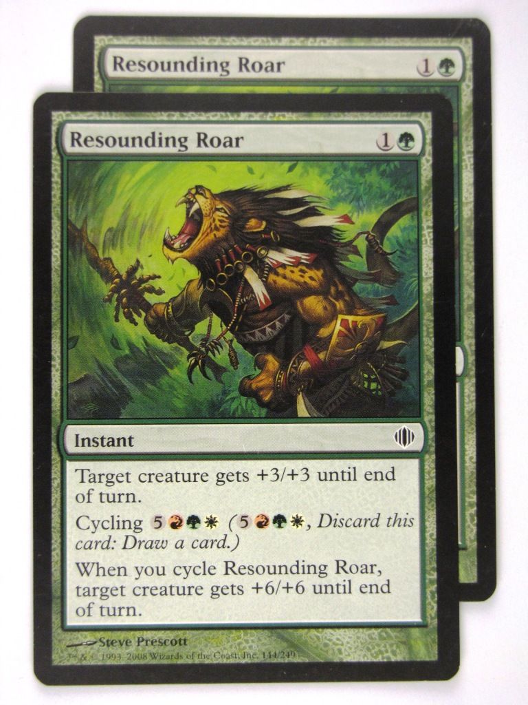 MTG Magic: The Gathering Cards: RESOUNDING ROAR x2: ALA