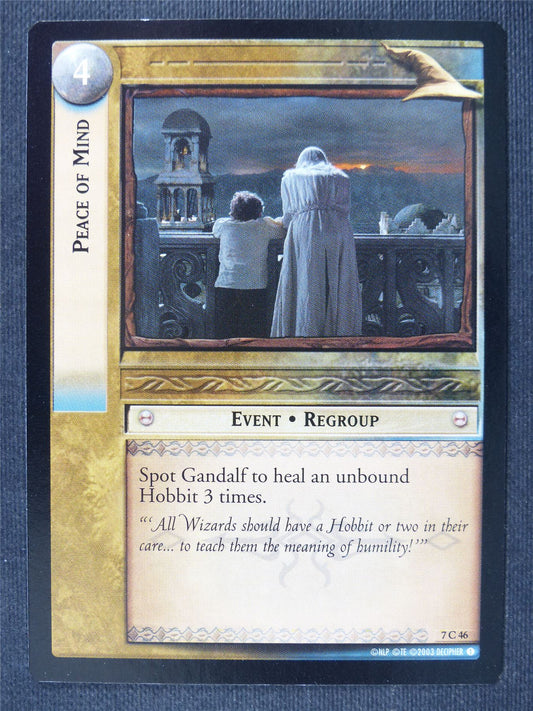 Peace of Mind 7 C 46 - LotR Cards #3JW