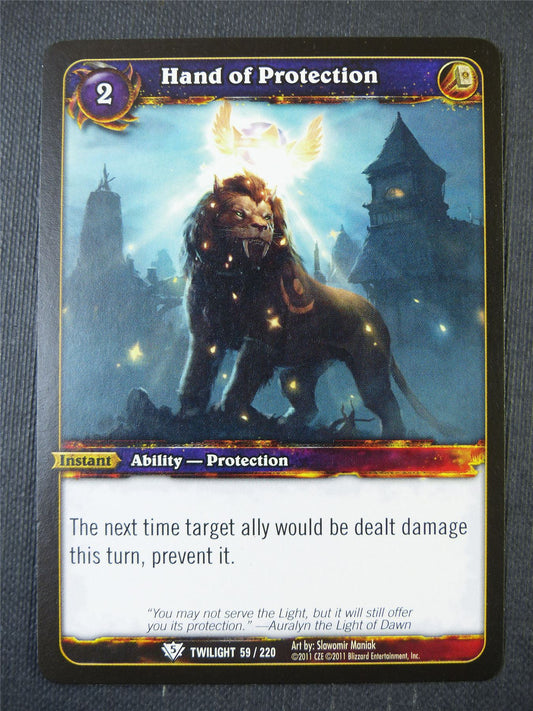 Hand of Protection 59/220 - WoW Card #13O