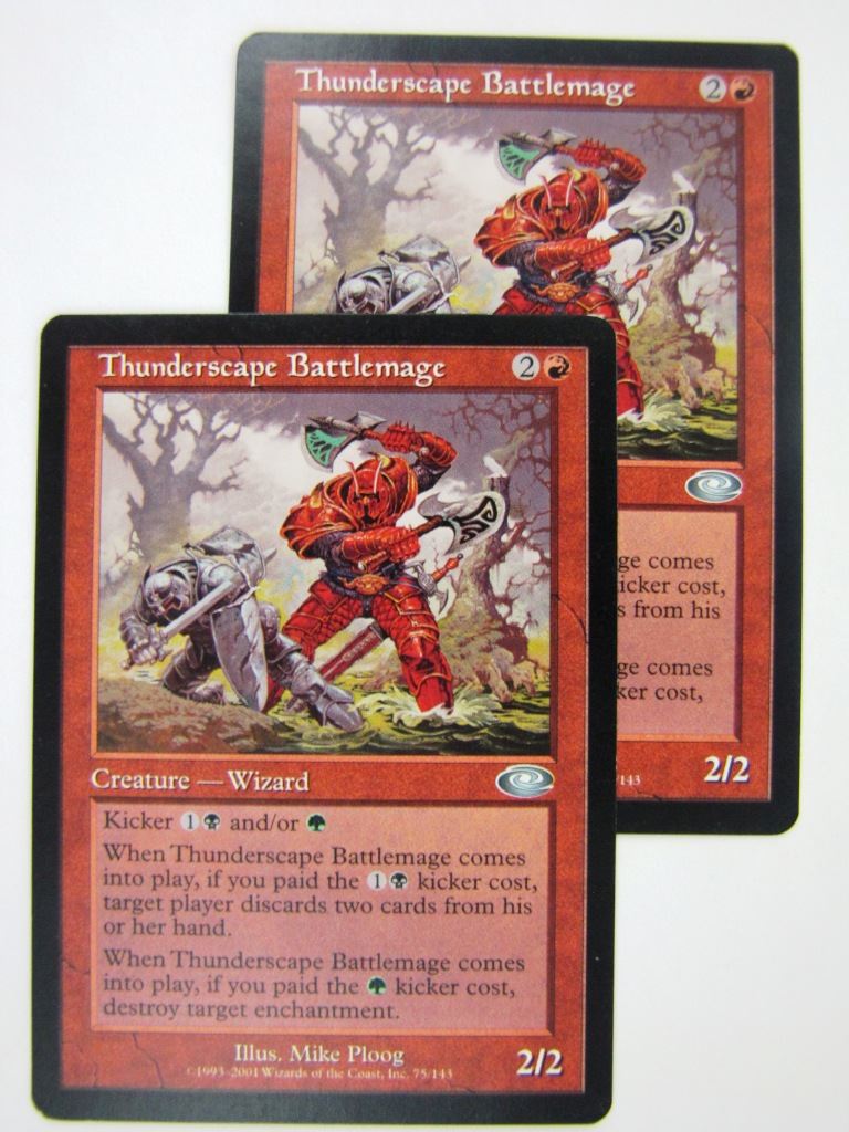 MTG Magic Cards: THUNDERSCAPE BATTLEMAGE x2 # 8E51