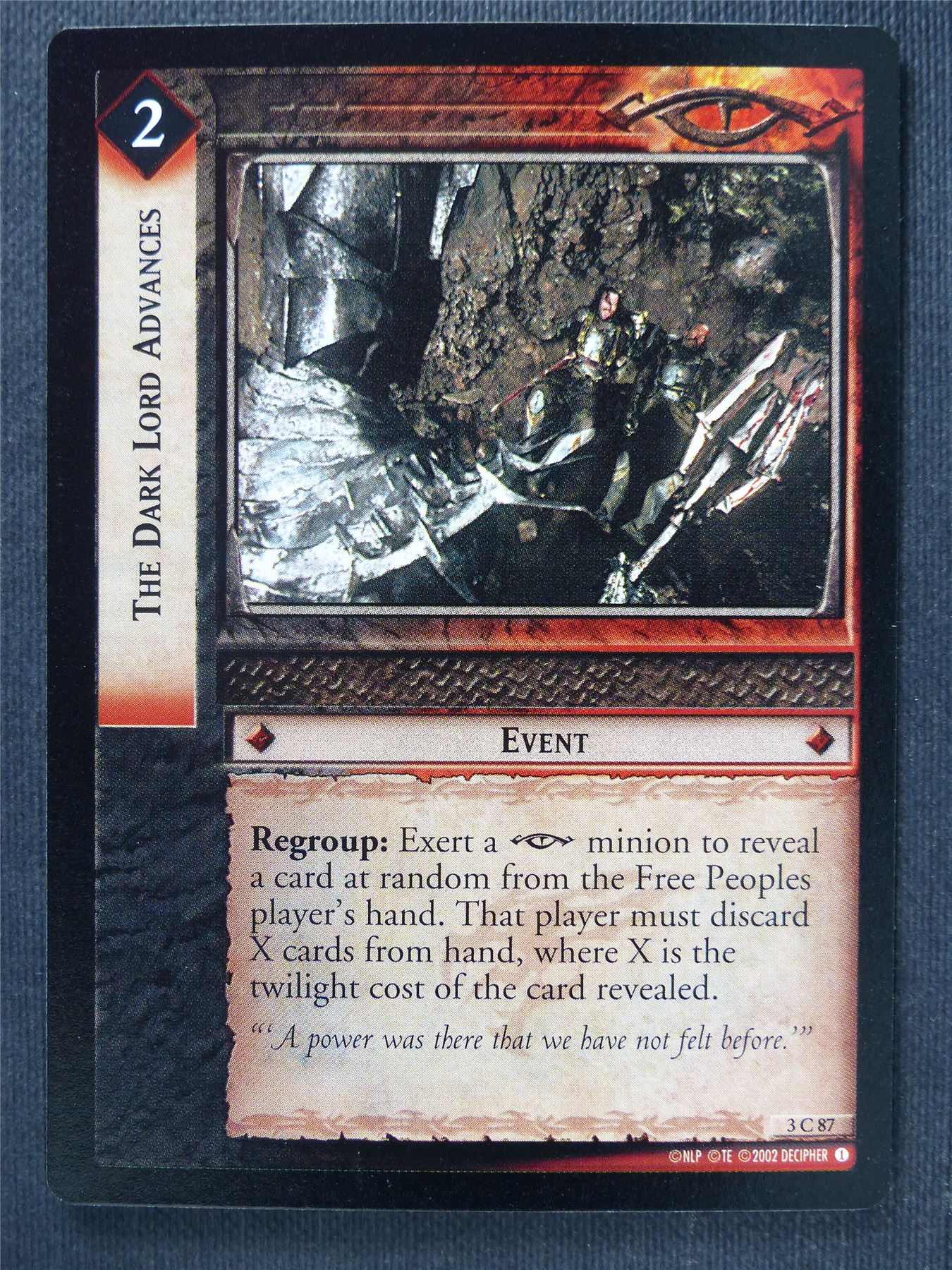 The Dark Lord Advances 3 C 87 - LotR Cards #3PJ