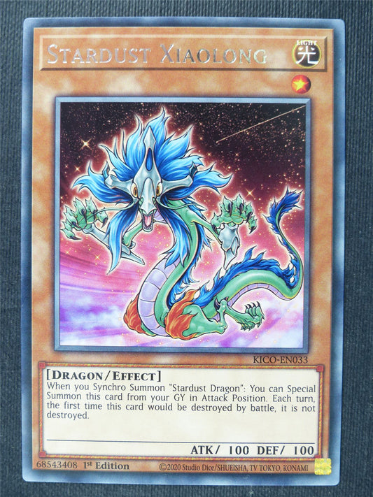 Stardust Xiaolong KICO Rare - 1st ed Yugioh Cards #37A