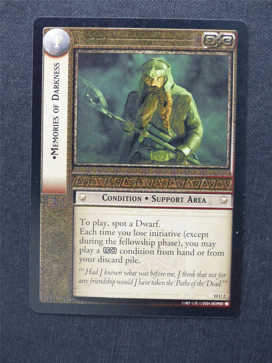 Memories of Darkness 10 U 2 - LotR Cards #27