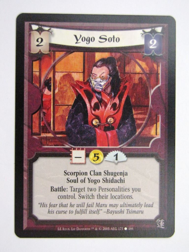 Vintage L5R Cards: YOGO SOTO # 27H8