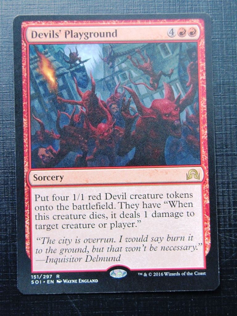 MTG Magic Cards: DEVILS' PLAYGROUND # 23J44