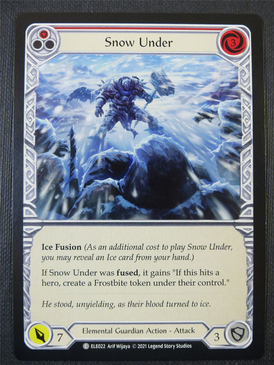 Snow Under - Red - Tales of Aria 1st ed - Flesh and Blood Card #63X