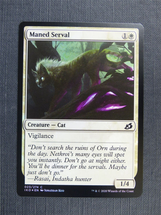 Maned Serval Foil - IKO Mtg Card