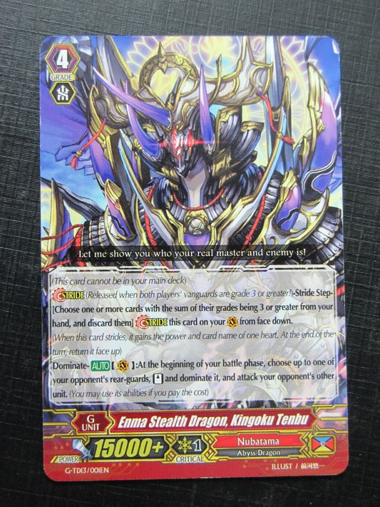 ENMA STEALTH DRAGON KINGOKU TENBU G-TD13 - Vanguard Card # 3J86