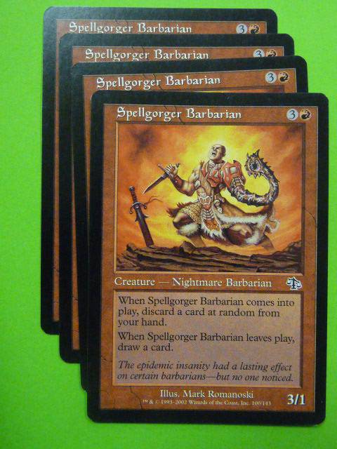 MTG magic: SPELLGORGER BARBARIAN x4